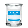 420 Science Pop Top Glass Jar Hello Write & Erase - Insomnia Smoke