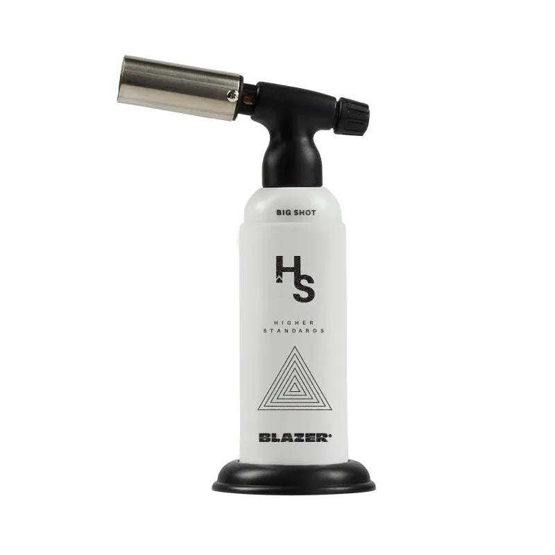 Higher Standards X Blazer Big Shot Torch V3 White Triangles - Insomnia Smoke