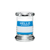 420 Science Pop Top Glass Jar Hello Write & Erase - Insomnia Smoke