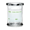 420 Science Pop Top Glass Jar Modern Write & Erase - Insomnia Smoke