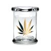 420 Science Pop Top Glass Jar Gold Leaf - Insomnia Smoke