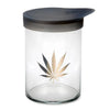 420 Science Wide Mouth Glass Jar Gold Leaf - Insomnia Smoke