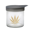 420 Science Wide Mouth Glass Jar Gold Leaf - Insomnia Smoke