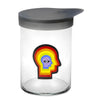 420 Science Wide Mouth Glass Jar Rainbow Mind - Insomnia Smoke