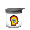 420 Science Wide Mouth Glass Jar Rainbow Mind - Insomnia Smoke