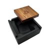 BRNT DESIGNS Briq Concrete Ashtray with Walnut Wood Lid