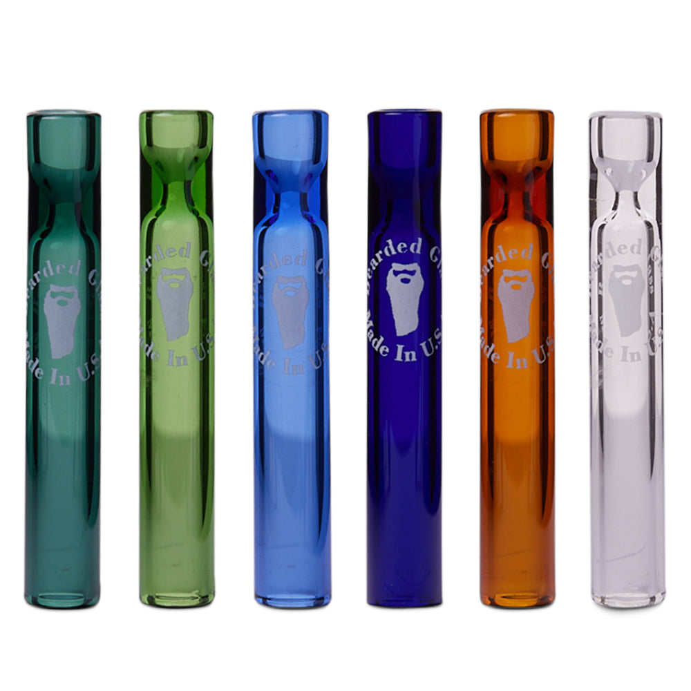 Bearded Short Glass Chillum