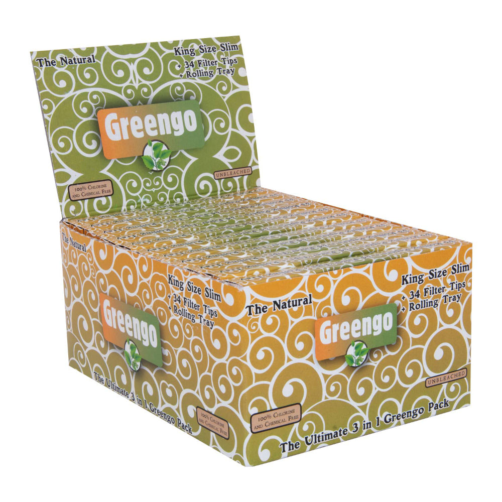 Greengo King Size Slim Ultimate Pack 3-в-1 Бумаги для Самокруток