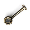 Gold pipe on a white background
