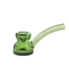 A translucent light green glass water pipe by NWTN Home with a curved bowl and a short stem, shown on a plain white background.