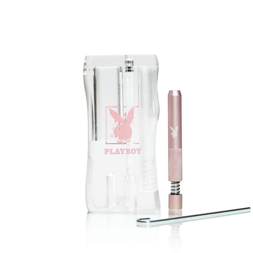 Playboy by RYOT Acrylic Magnetic Dugout with Spring One Hitter - Insomnia Smoke