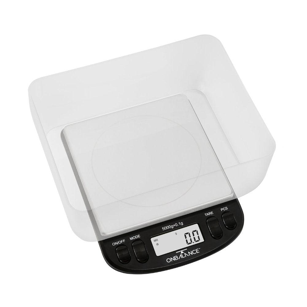 On Balance IS-5KG-BK Intrepid Series Compact Bench Scale (5kg x 0.1g) - Insomnia Smoke